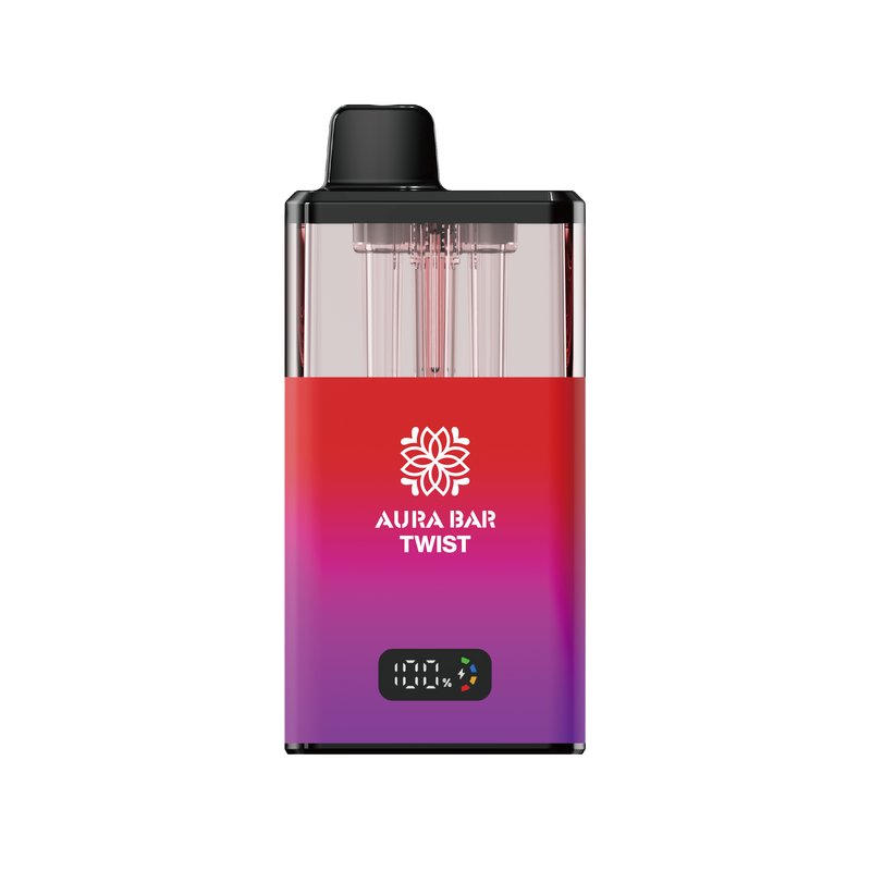 Aura Bar Twist 40k, 40000 Puffs Prefilled Vape Kit by Crystal Prime Slapple Black Mamba