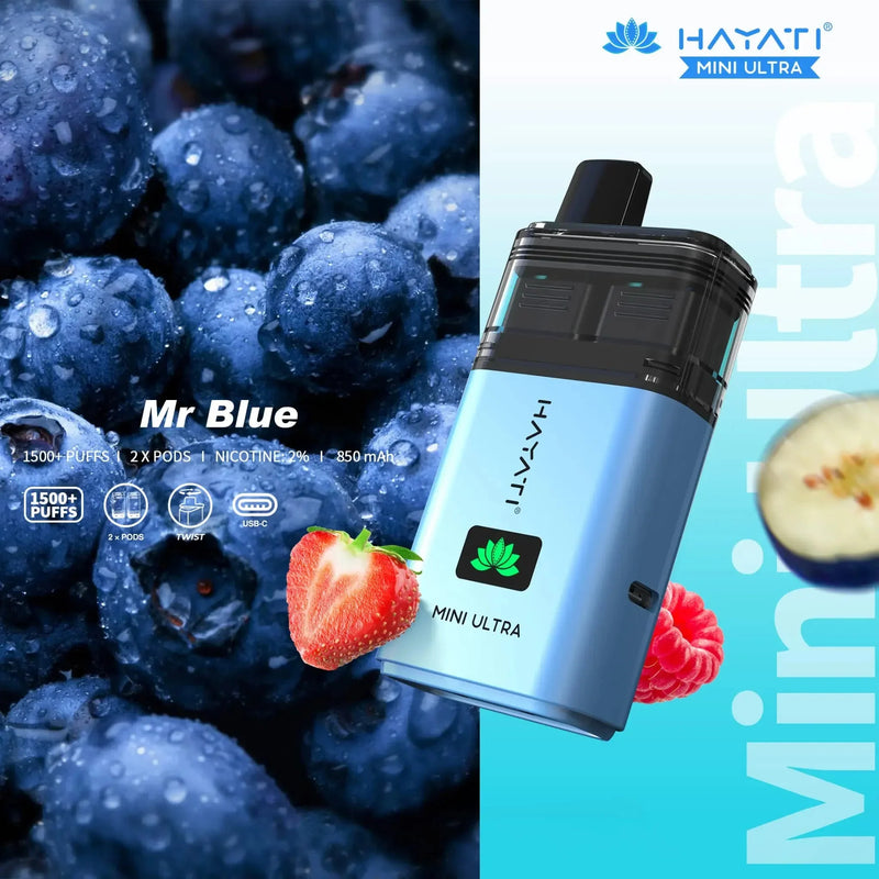 Hayati Mini Ultra 1500 Puffs Prefilled Pod Vape
