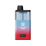 Aura Bar Twist 40k, 40000 Puffs Prefilled Vape Kit by Crystal Prime Watermelon Skittles Strawberry Burst