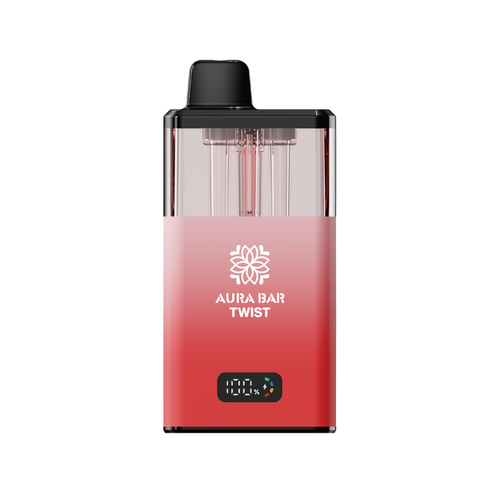 Aura Bar Twist 40k, 40000 Puffs Prefilled Vape Kit by Crystal Prime Red