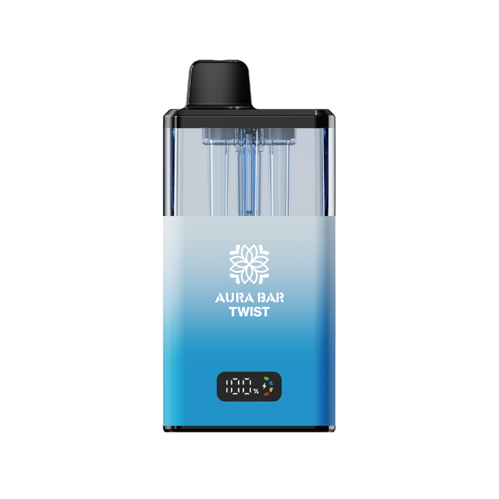 Aura Bar Twist 40k, 40000 Puffs Prefilled Vape Kit by Crystal Prime Blue Edition