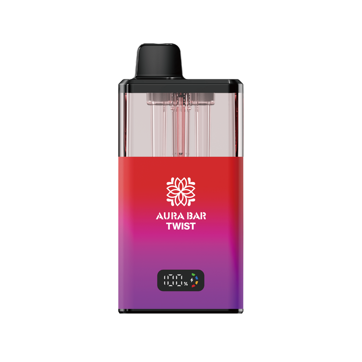 Aura Bar Twist 40k, 40000 Puffs Prefilled Vape Kit by Crystal Prime Slapple Black Mamba