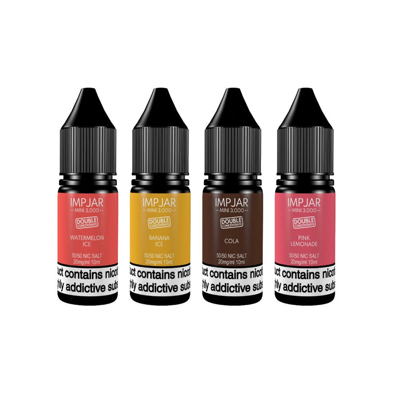 20mg Imp Jar Mini 3000 Double Concentrate 10ml Nic Salt (50VG/50PG)