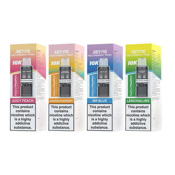 20mg Juicy Pod Novamax Prefilled Pods 10000 Puffs