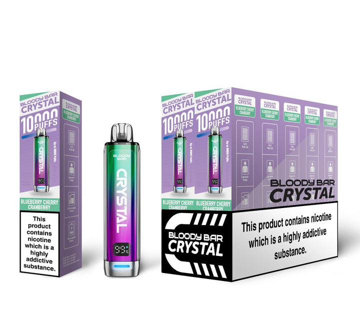 Bloody Bar Crystal 10000 Blueberry Cherry Cranberry