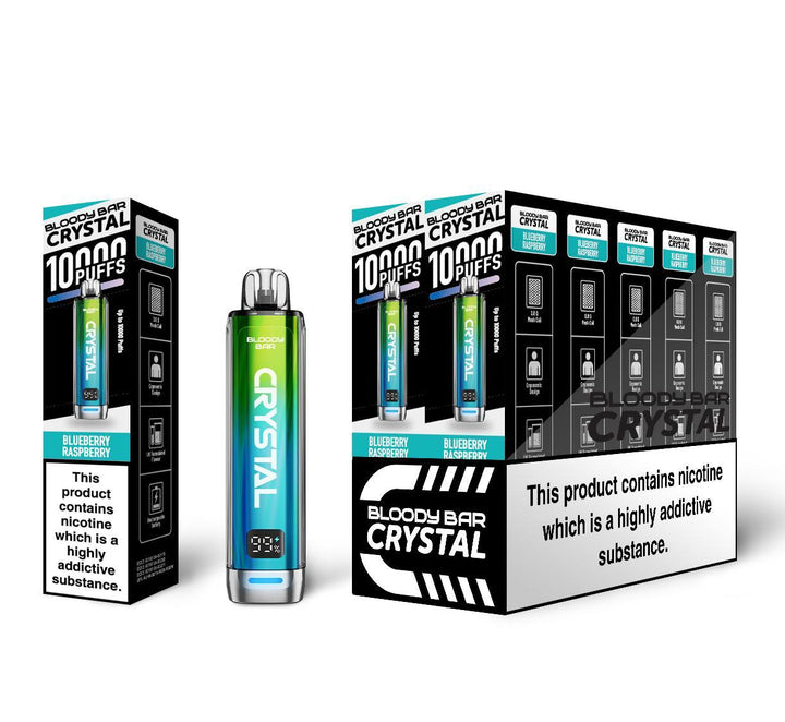 Bloody Bar Crystal 10000 Blueberry Raspberry