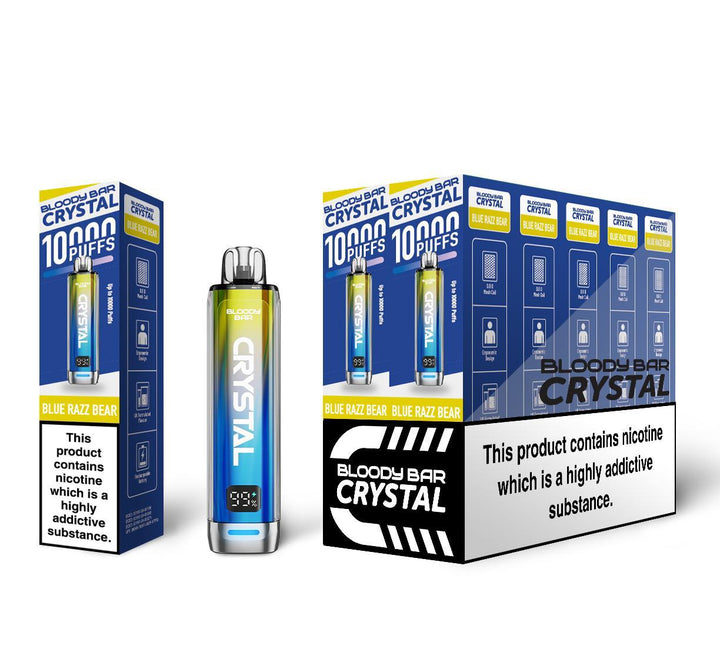 Bloody Bar Crystal 10000 Blue Razz Bear