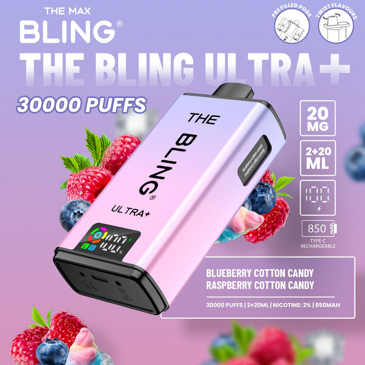 The Bling Ultra Plus 30k Blueberry Cotton Candy