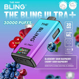 The Bling Ultra Plus 30k Puffs Prefilled Pod Vape Blueberry Sour Raspberry