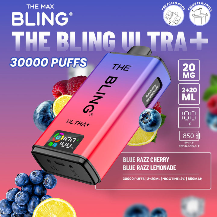 The Bling Ultra Plus 30000 Puffs Prefilled Pod Vape