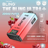 The Bling Ultra Plus 30k Puffs Prefilled Pod Vape Fizzy Cherry