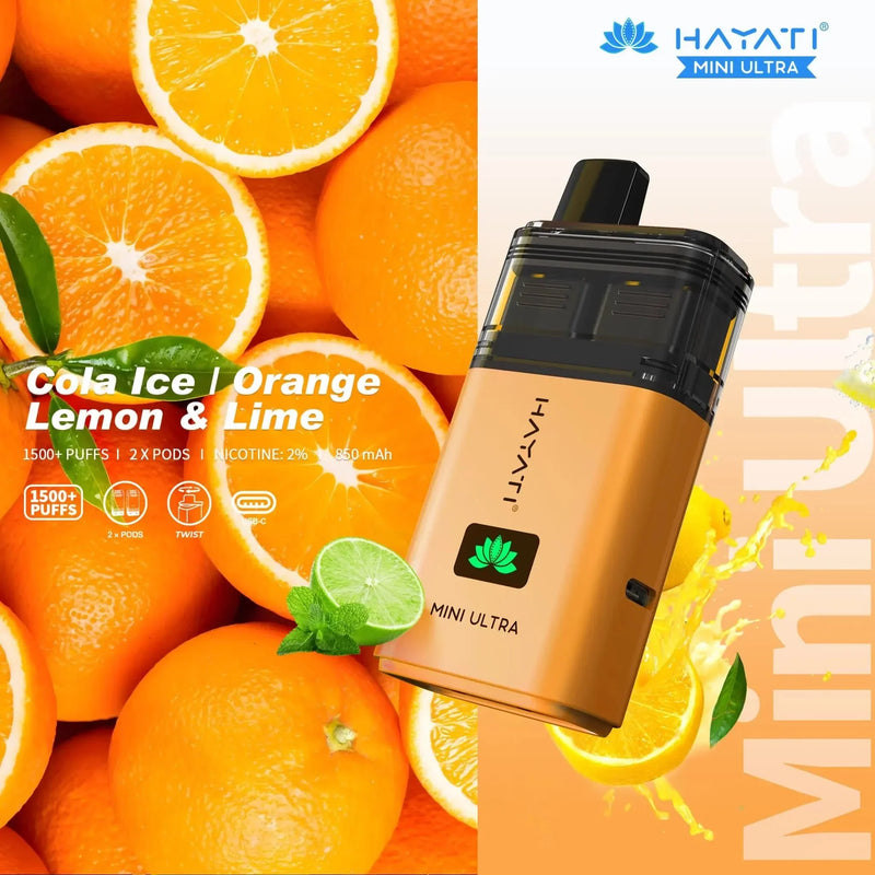 Hayati Mini Ultra 1500 Puffs Prefilled Pod Vape