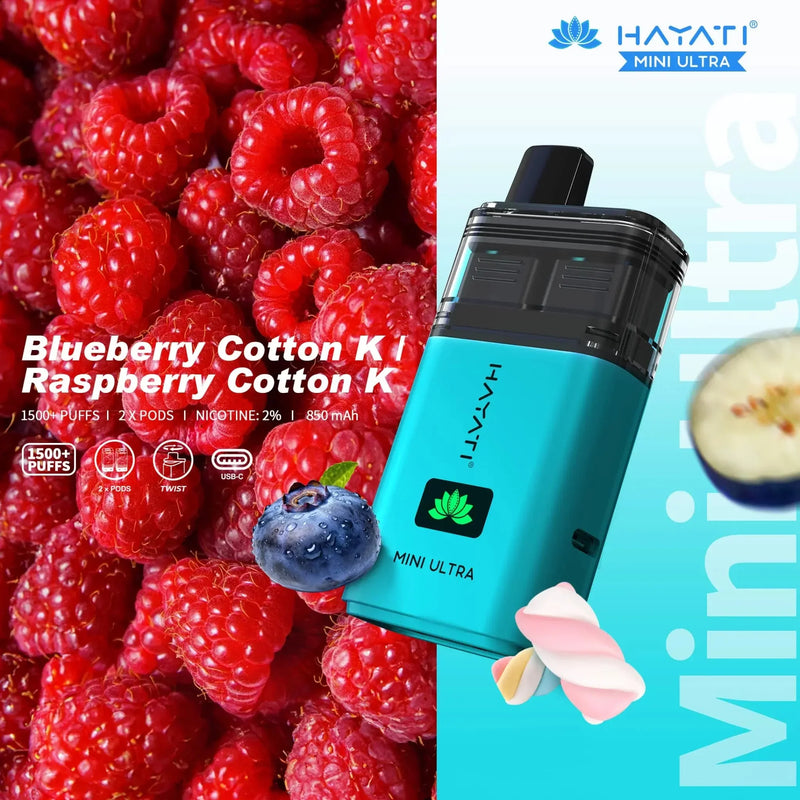 Hayati Mini Ultra 1500 Puffs Prefilled Pod Vape