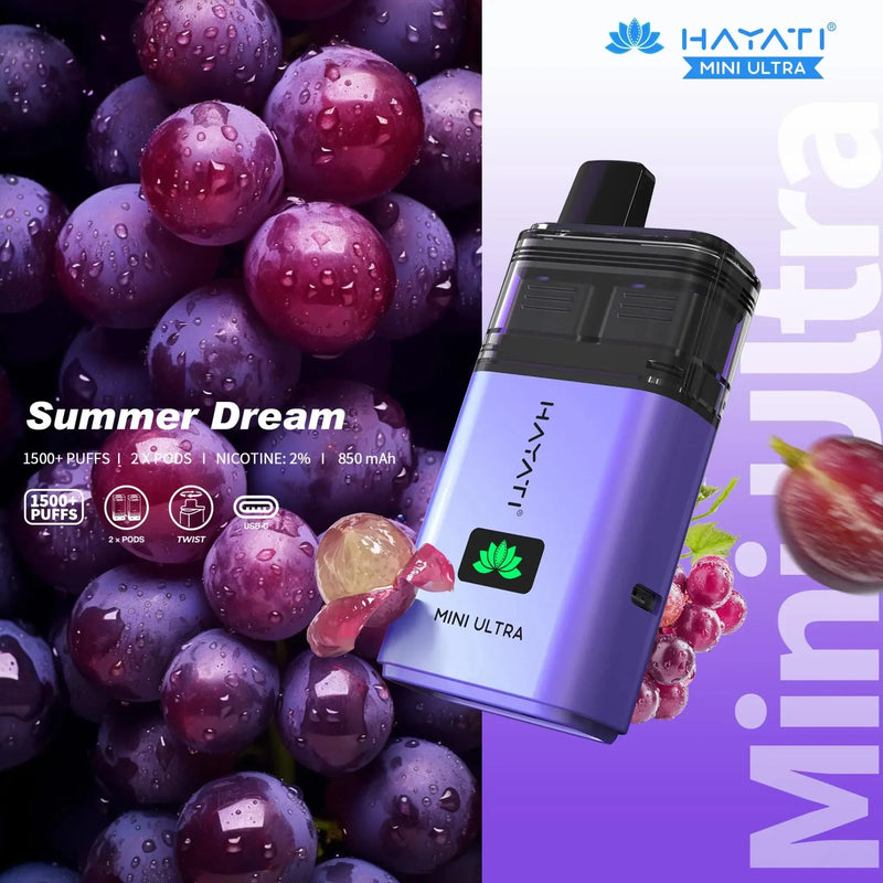 Hayati Mini Ultra 1500 Puffs Prefilled Pod Vape