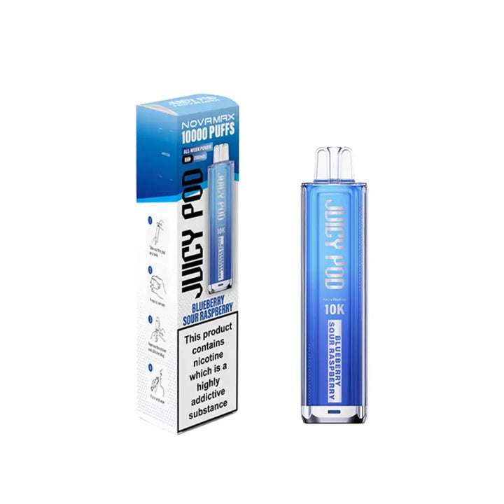 Juicy Pod Novamax 10K Prefilled pod kit Blueberry Sour Raspberry