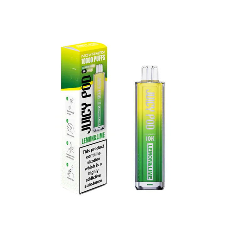 Juicy Pod Novamax 10K Prefilled pod kit Lemon & Lime