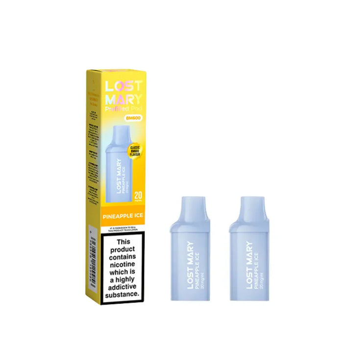Lost Mary BM600 Prefilled Replacement Pods Pineapple Ice