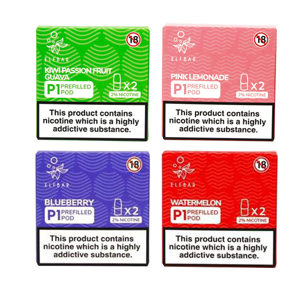 Elf Bar P1 Replacement 2ml Pods for ELF Mate 500