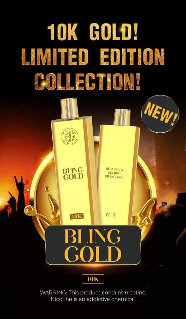 Bling Gold 10K Puffs Disposable Vape